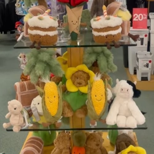 Jellycat display in-store
